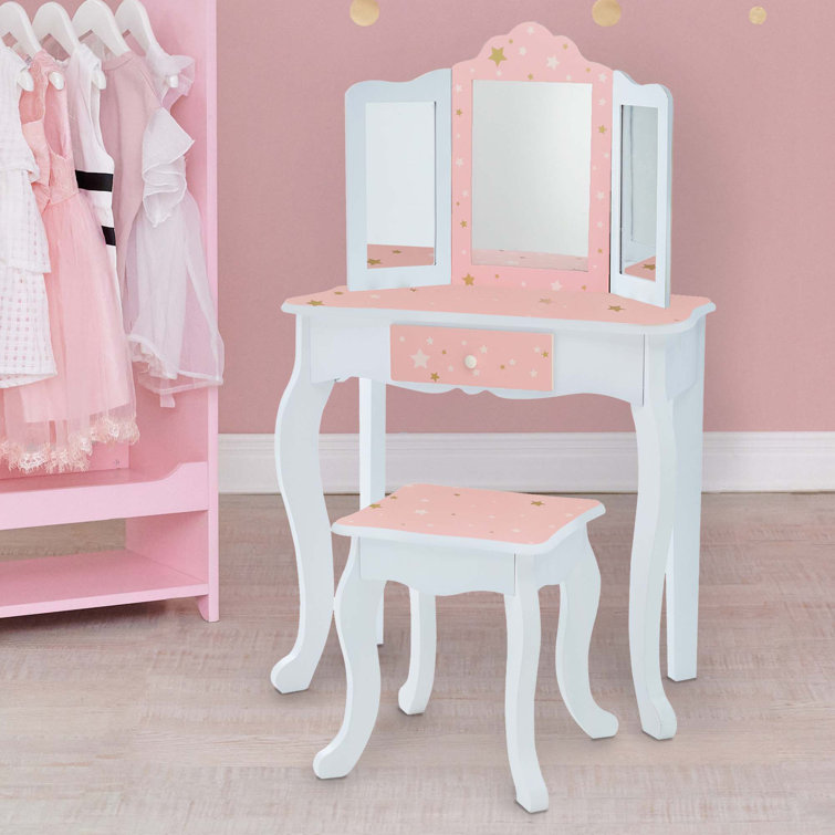 Teamson Kids Kids Vanity Set with Mirror & Reviews Wayfair